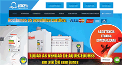 Desktop Screenshot of cemporcentoaquecedores.com.br